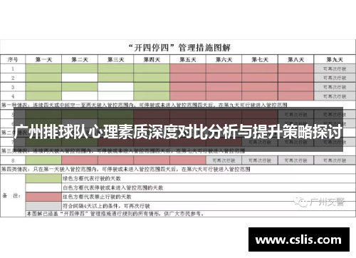 广州排球队心理素质深度对比分析与提升策略探讨